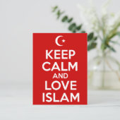 Behalt Ruhe und Liebe Islam Postkarte (Stehend Vorderseite)
