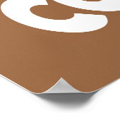 Behalt Ruhe und Liebe Kaffeeposter Poster (Ecke)