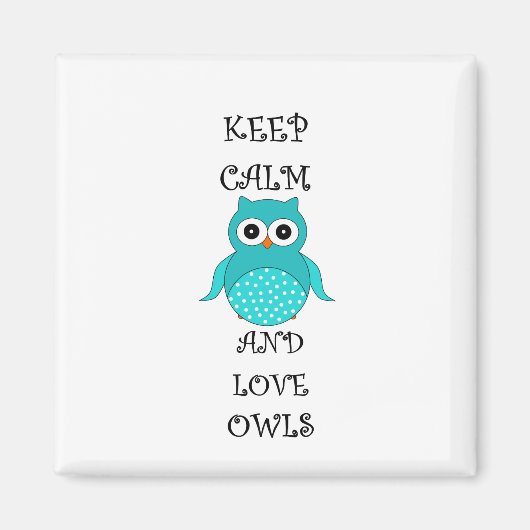 Behalt Ruhe und Liebe Magnet (Vorne)