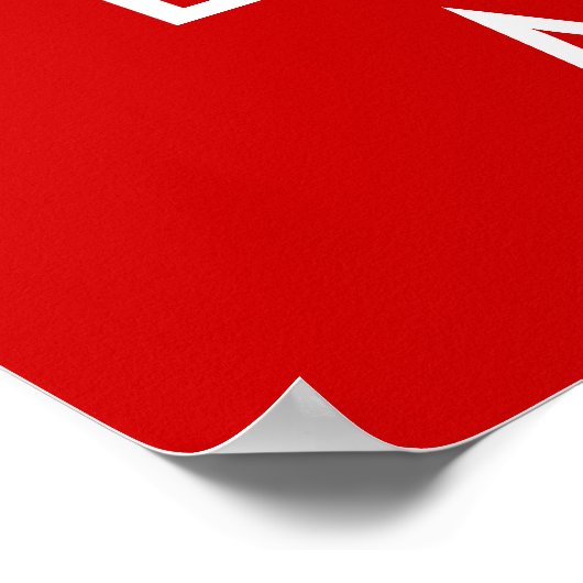 Behalt Ruhe und Liebe mir Poster (Ecke)