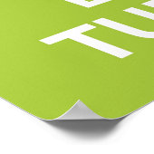 Behalt Ruhe und Liebe Schildkröten drucken Plakat (Ecke)