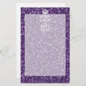 Behalt Ruhe und Lila Mauve Briefpapier (Vorne/Hinten)