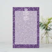 Behalt Ruhe und Lila Mauve Briefpapier (Stehend Vorderseite)