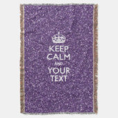 Behalt Ruhe und Lila Mauve Decke (Vorderseite Vertikal)