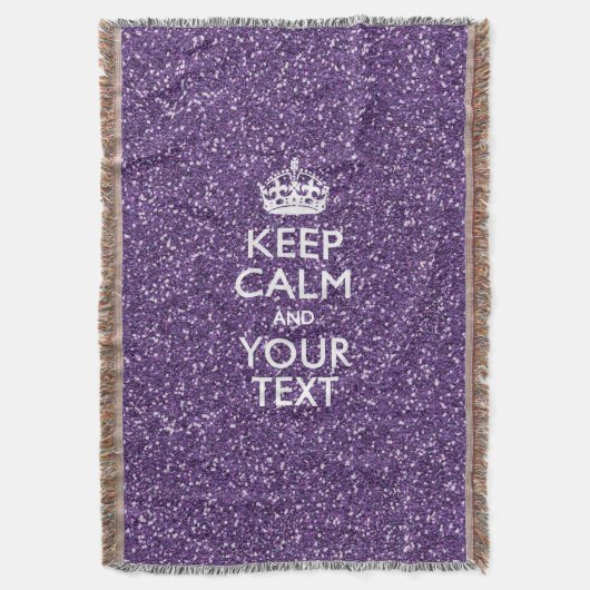 Behalt Ruhe und Lila Mauve Decke (Vorderseite Vertikal)