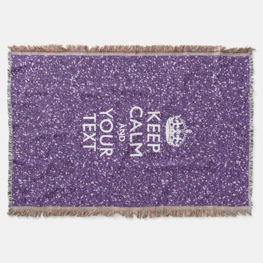 Behalt Ruhe und Lila Mauve Decke (Vorderseite)