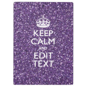 Behalt Ruhe und Lila Mauve Klemmbrett (Rückseite)