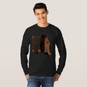 Behalt Ruhe und Loc auf Afro Puff Black Women T-Shirt (Vorne ganz)