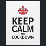 Behalt-Ruhe-und Lockdown-Poster Flyer<br><div class="desc">für Ruhe und Lockdown-Poster-Flyer</div>