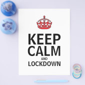 Behalt-Ruhe-und Lockdown-Poster Flyer (Einzeln)