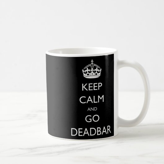 Behalt Ruhe und los Deadbar Funny Foosball Kaffeetasse (Rechts)