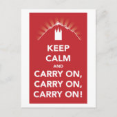 Behalt Ruhe und mach weiter, mach weiter, mach wei Postkarte (Vorderseite)