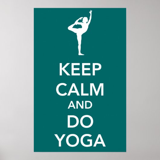 Behalt Ruhe und mach Yoga Poster (Vorne)
