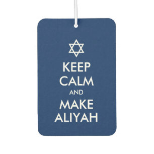 Behalt Ruhe und mache Aliyah Autolufterfrischer