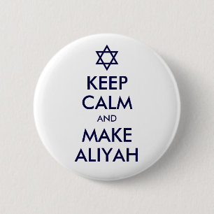 Behalt Ruhe und mache Aliyah Button