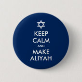 Behalt Ruhe und mache Aliyah Button (Vorderseite)