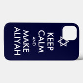 Behalt Ruhe und mache Aliyah Case-Mate iPhone Hülle (Rückseite (Horizontal))