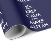 Behalt Ruhe und mache Aliyah Geschenkpapier (Rolleneckpunkt)