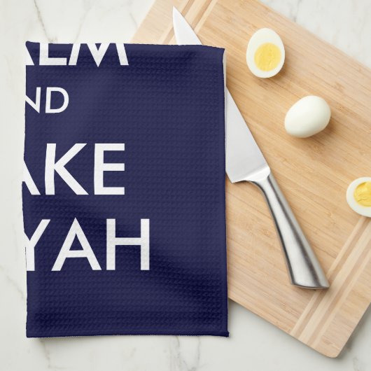 Behalt Ruhe und mache Aliyah Handtuch (Viertel Falte)