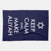 Behalt Ruhe und mache Aliyah Handtuch (Horizontal)