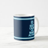 Behalt Ruhe und mache Aliyah Kaffeetasse (VorderseiteRechts)