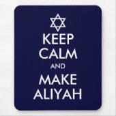 Behalt Ruhe und mache Aliyah Mousepad (Vorne)