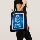 Behalt Ruhe und mache Aliyah Tasche (Von Nahem)