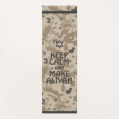 Behalt Ruhe und mache Aliyah Yogamatte (Vorderseite)