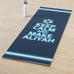 Behalt Ruhe und mache Aliyah Yogamatte
