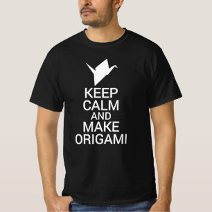 Behalt Ruhe und mache Origami Paper falten Japanis T-Shirt