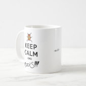 Behalt Ruhe und MuackS!!! Kaffeetasse (Vorderseite Links)
