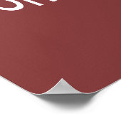 Behalt Ruhe und Ooh Aah Aah auf Monkey Poster (Ecke)