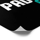 Behalt Ruhe und Paddel beim Kayaking Rowing Team Poster (Ecke)