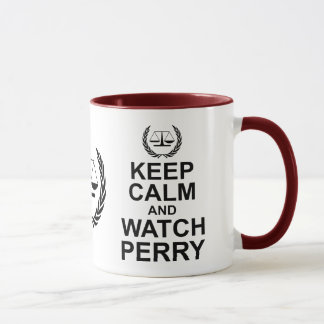 Behalt Ruhe und Perry Rechtlicher Spaß Tasse