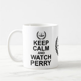 Behalt Ruhe und Perry Rechtlicher Spaß Tasse
