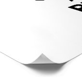 Behalt Ruhe und Play-Drum Poster (Ecke)