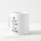 Behalt Ruhe und Play Opera Kaffeetasse (Vorderseite Links)
