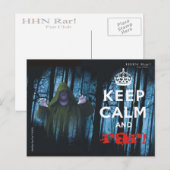 Behalt Ruhe und Rar! Postkarte (Vorne/Hinten)