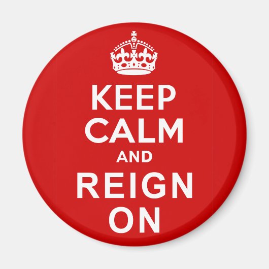 Behalt Ruhe und Reigen auf Diamond Jubilee Geschen Magnet (Vorne)