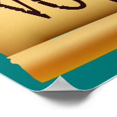 Behalt Ruhe und Reise auf einem inspirierenden Fun Poster (Ecke)