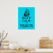 Behalt Ruhe und Reise auf einem inspirierenden Fun Poster (Küche)