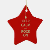 Behalt Ruhe und Rock On! Keramikornament (Rechts)