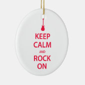 Behalt Ruhe und Rock On! Keramikornament (Rechts)
