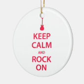 Behalt Ruhe und Rock On! Keramikornament (Links)