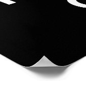 Behalt Ruhe und Rock On Poster (Ecke)