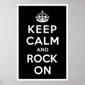 Behalt Ruhe und Rock On Poster (Vorne)