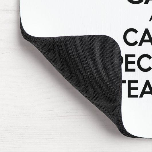 Behalt Ruhe und ruf einen besonderen Ed an. Lehrer Mousepad (Ecke)