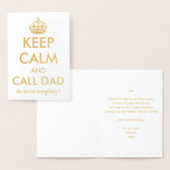 Behalt Ruhe und ruf Vater an! Vatertag Folienkarte (Anzeige)