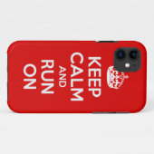 Behalt Ruhe und Run On iPhone 5 Case Cover (Rückseite (Horizontal))