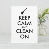 Behalt Ruhe und Sauberkeit im Zimmer Einladung (Stehend Vorderseite)